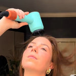 Using GlowCept High Speed Hair Dryer for quick, efficient blow drying and scalp protection at home.