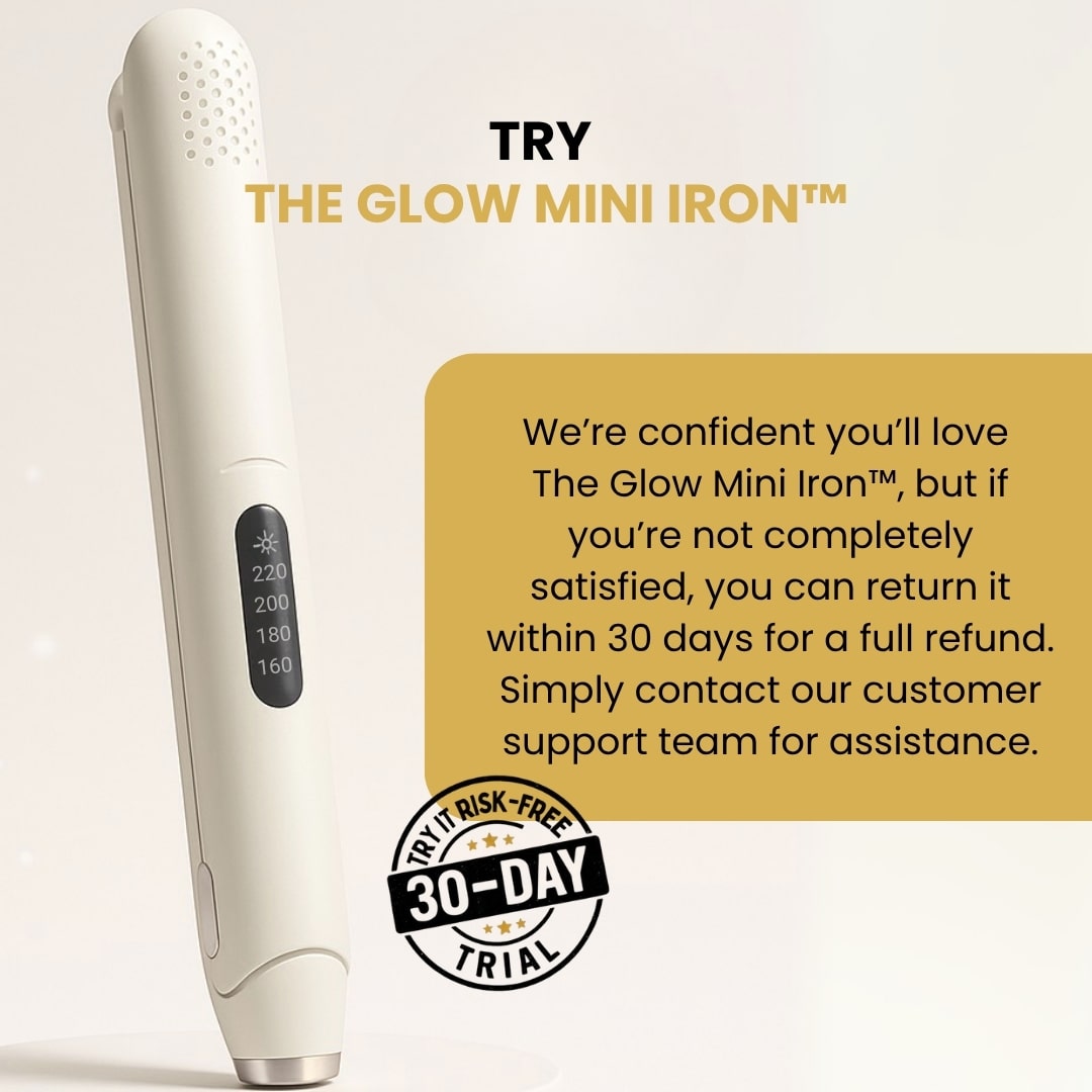 Glow Mini Iron with 30-day trial offer.