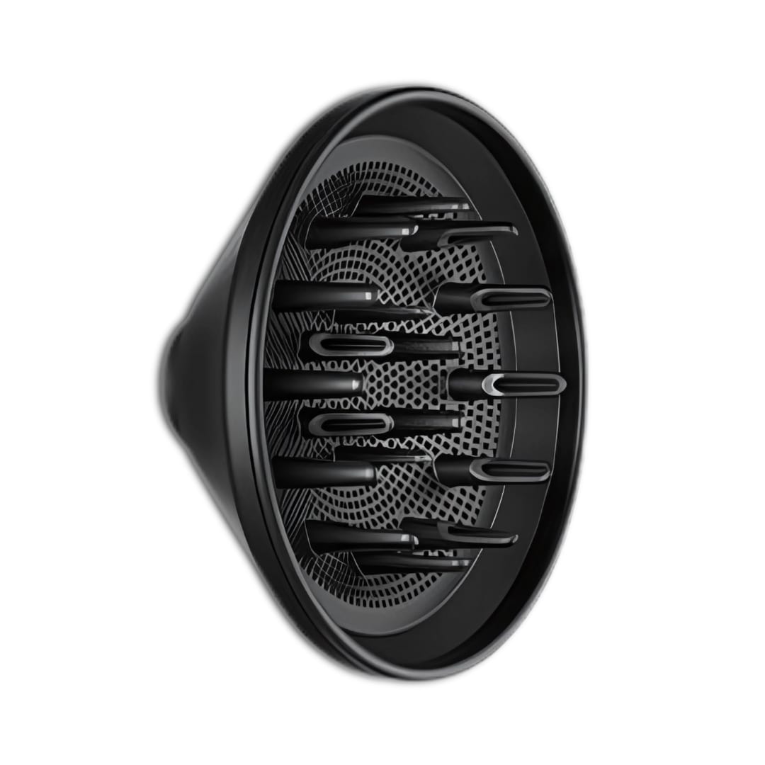 GlowCept diffuser hair dryer attachment for enhancing natural curls and waves with even airflow.
