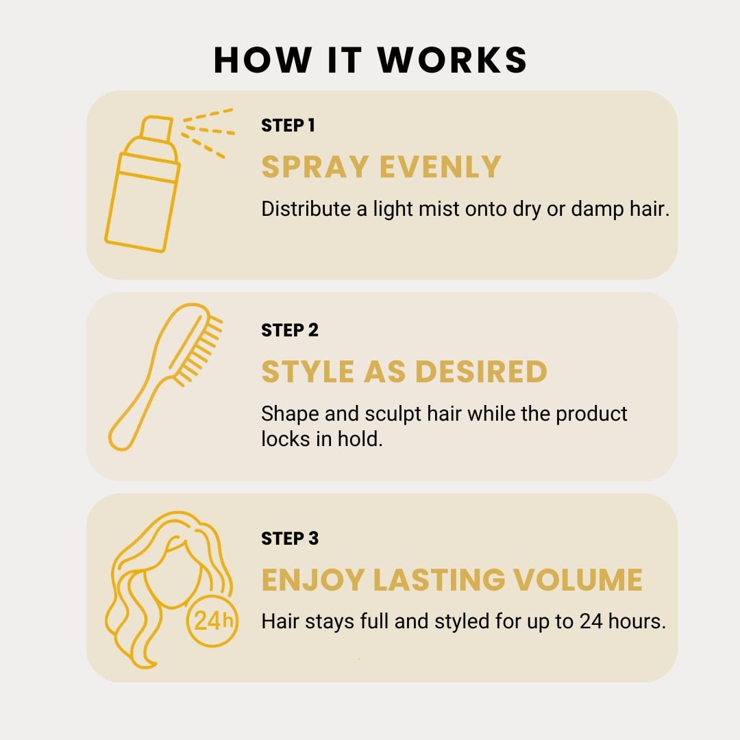 The Glow Hair Setting Spray | Volumizing  & Texturizing Hair Spray