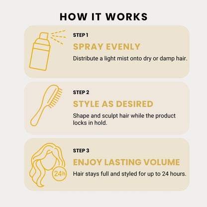 The Glow Hair Setting Spray | Volumizing  & Texturizing Hair Spray