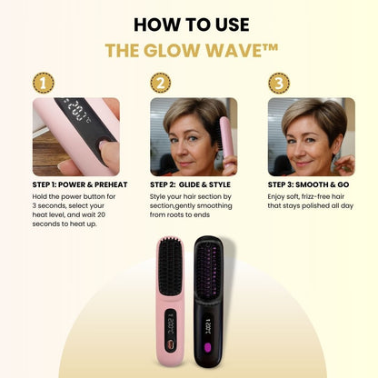 The Glow Wave™ | Wireless Heated Brush