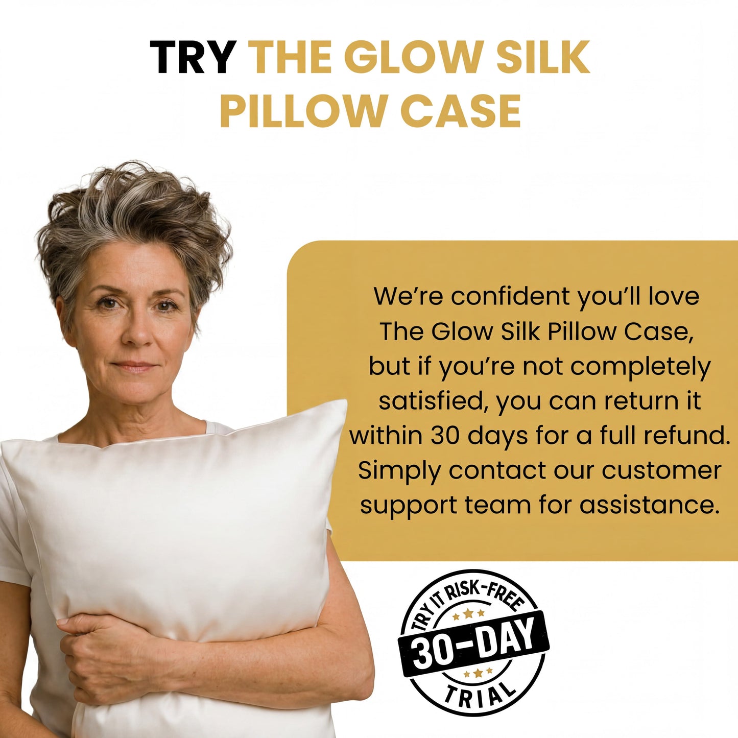 The Glow Silk Pillow Case