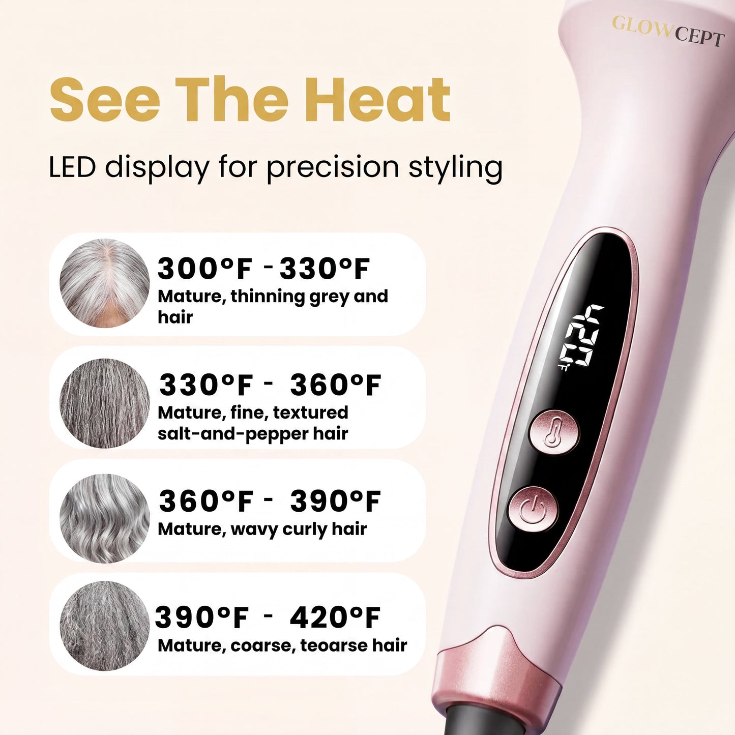 The Glow Thermal Brush™ | Salon-Quality Blowouts