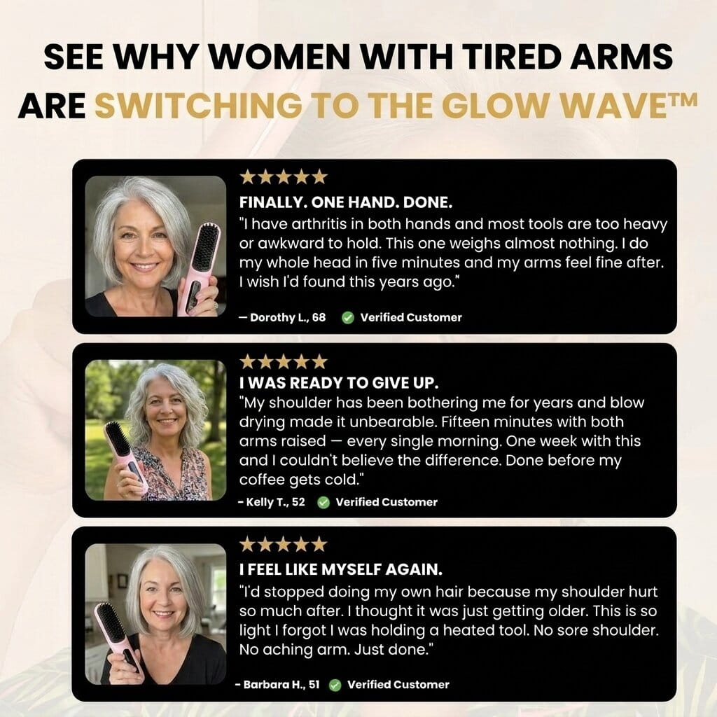 The Glow Wave™ | Cordless Heated Lightweight Brush
