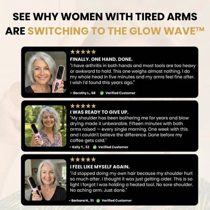 The Glow Wave™ | Cordless Heated Lightweight Brush