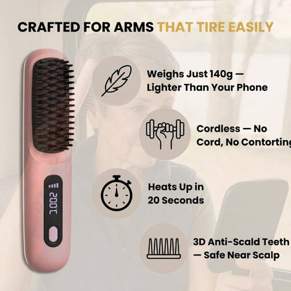 The Glow Wave™ | Cordless Heated Lightweight Brush