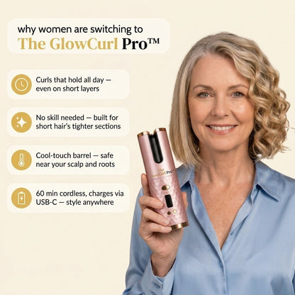 The GlowCurl Pro™ | Effortless curls for short hair