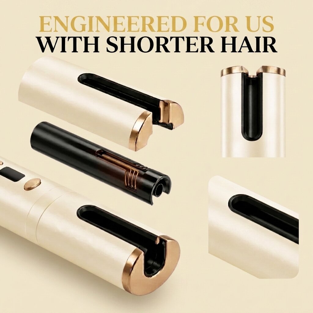 The GlowCurl Pro™ | Effortless curls for short hair
