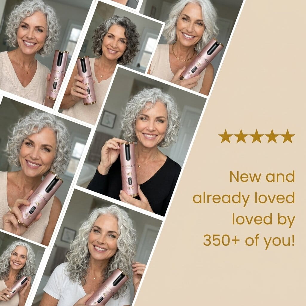 The GlowCurl Pro™ | Effortless curls for short hair