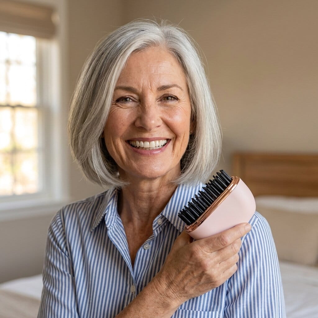 The Glow Mini™ Pocket‑Sized Cordless Heated Brush