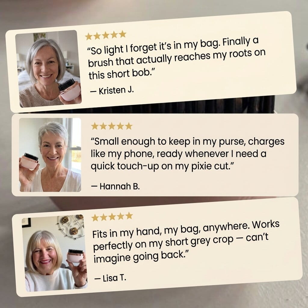 The Glow Mini™ Pocket‑Sized Cordless Heated Brush